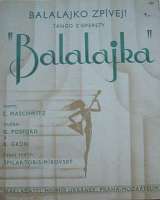 Noty dvoulist - Balalajko, zpvej! (tango)