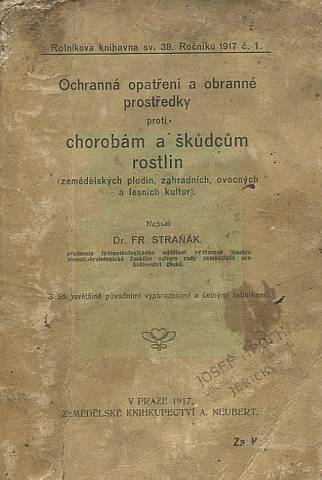 STRAK - OCHRANN OPATEN A OBRANN PROSTEDKY (1917) - Kliknutm zavt