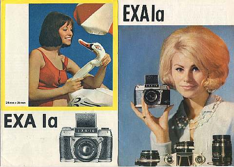 EXA Ia - 2 x katalog na fotoapart znaky EXACTA - Kliknutm zavt