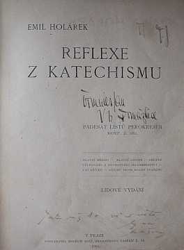 Holrek Emil - Reflexe z katechismu (1901) - Kliknutm zavt